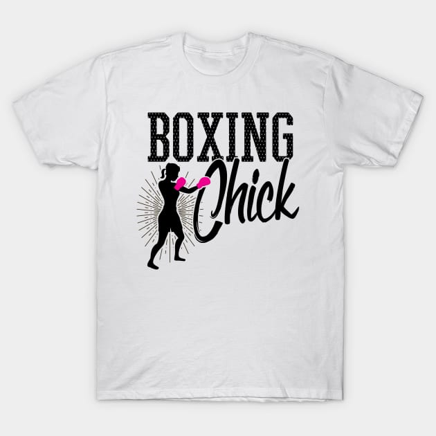 Boxing Chick T-Shirt by teesinc